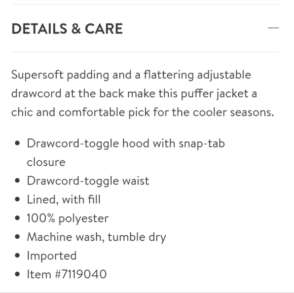 ⛔️SOLD⛔️🆕️NWT Levi's Women's Cinch Waist Puffer Jacket Crop Puffer Coat - Picture 8 of 16